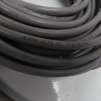 Alpha Wire 86704CY 22AWG 4 Pair 300V Shielded Xtraguard Flex Data Cable 47'