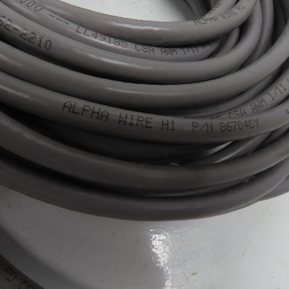 Alpha Wire 86704CY 22AWG 4 Pair 300V Shielded Xtraguard Flex Data Cable 47'