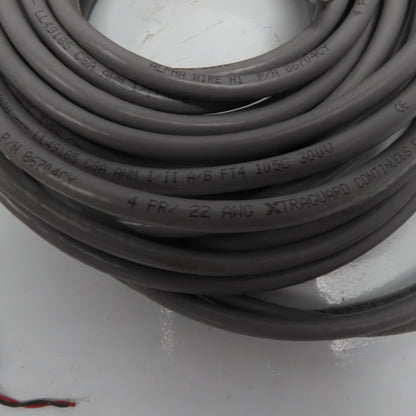 Alpha Wire 86704CY 22AWG 4 Pair 300V Shielded Xtraguard Flex Data Cable 47'