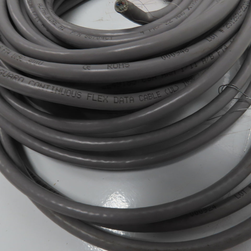 Alpha Wire 86704CY 22AWG 4 Pair 300V Shielded Xtraguard Flex Data Cable 47'
