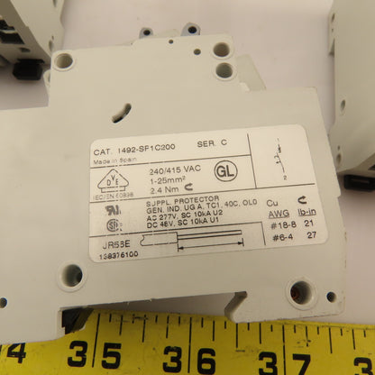 Allen Bradley 1492-SP Circuit Breaker 2, 4, 6, 10, 15, 20A Mixed Lot 12