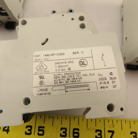 Allen Bradley 1492-SP Circuit Breaker 2, 4, 6, 10, 15, 20A Mixed Lot 12