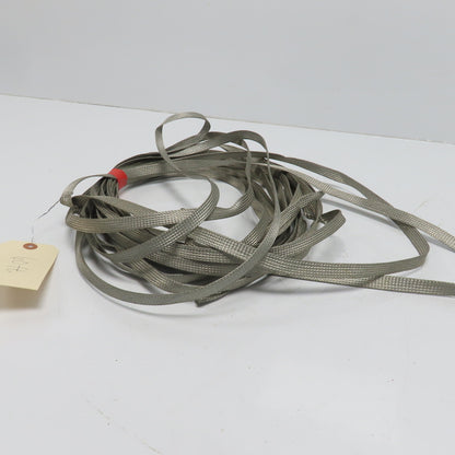 1/2" Wide Flat Braided Tinned Copper Grounding Sleeve 60'