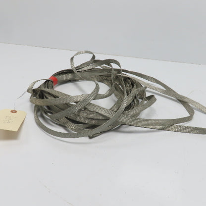 1/2" Wide Flat Braided Tinned Copper Grounding Sleeve 60'