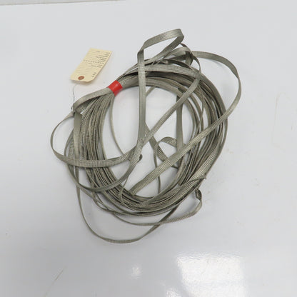1/2" Wide Flat Braided Tinned Copper Grounding Sleeve 60'