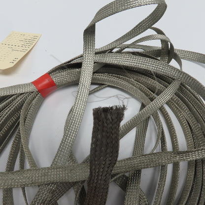 1/2" Wide Flat Braided Tinned Copper Grounding Sleeve 60'