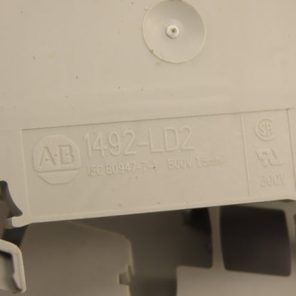 Allen Bradley 1492-LD2 Double Deck Feed Thru Terminal Block 600V AC/DC Lot Of 70