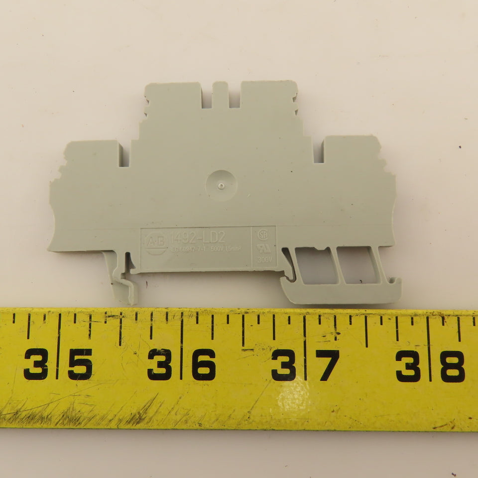 Allen Bradley 1492-LD2 Double Deck Feed Thru Terminal Block 600V AC/DC Lot Of 70