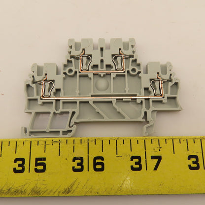 Allen Bradley 1492-LD2 Double Deck Feed Thru Terminal Block 600V AC/DC Lot Of 70