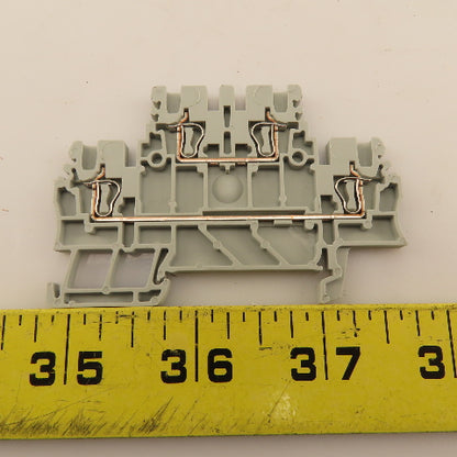 Allen Bradley 1492-LD2 Double Deck Feed Thru Terminal Block 600V AC/DC Lot Of 70