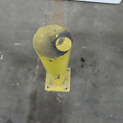 6-3/4" OD x 36" Tall 12" x 12" Base Floor Mount Guard Column Post Safety Yellow