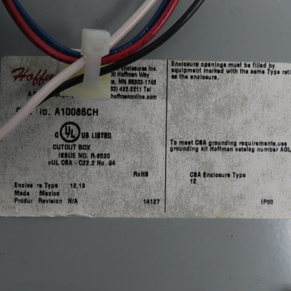 ID Technology 10"x8"x6" Electrical Enclosure W/PS-65-R16VAI Power Supply