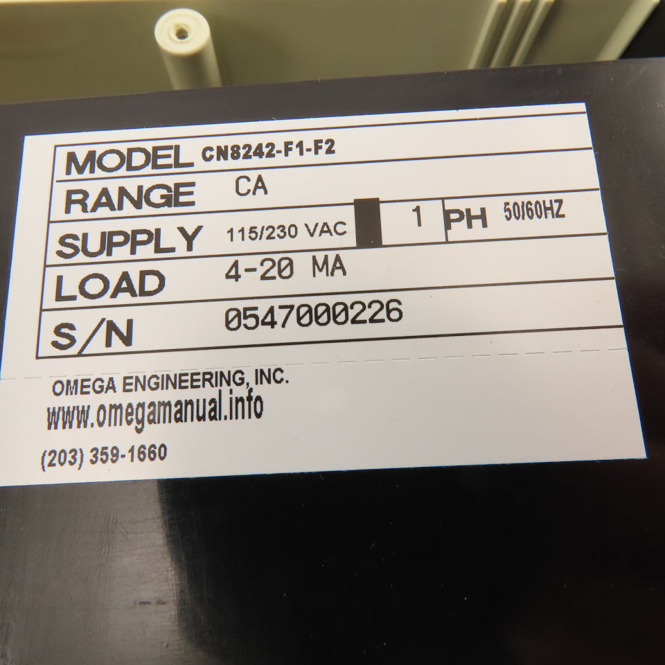 Omega CN8241-F1-F2 115/230V Temperature Process Controller Wired Interface