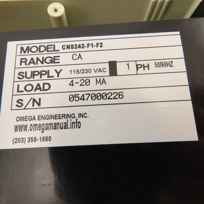 Omega CN8241-F1-F2 115/230V Temperature Process Controller Wired Interface