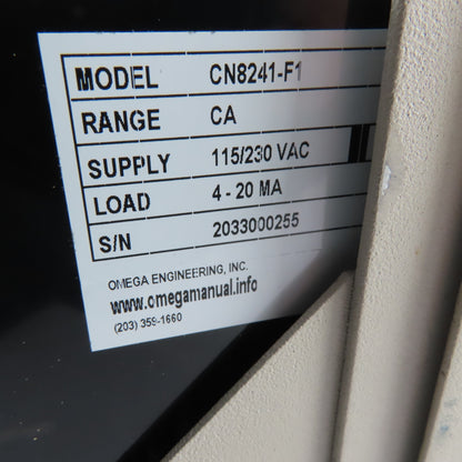 Omega CN8241-F1 Dual Station Ramp & Soak Programmable Temp Controller 0-1400°F