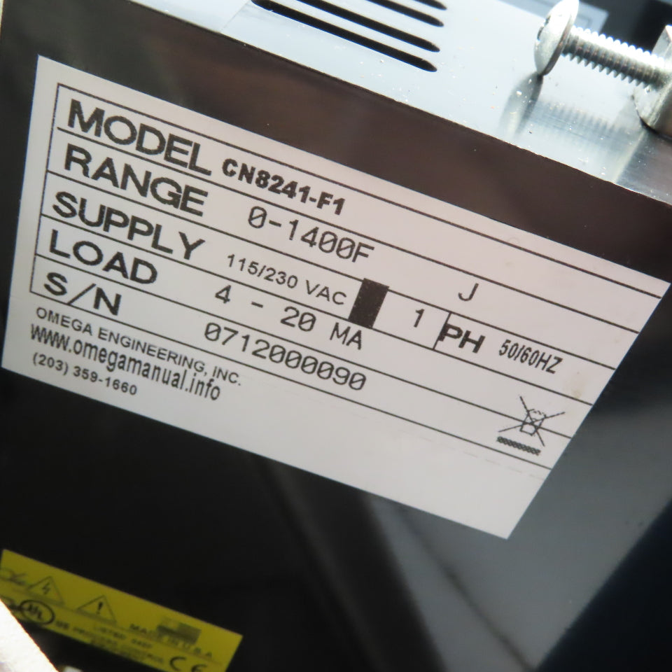 Omega CN8241-F1 Dual Station Ramp & Soak Programmable Temp Controller 0-1400°F