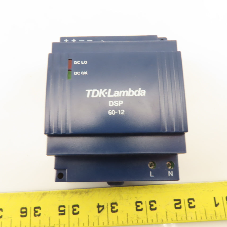 TDK Lambda DSP60-12 100-240VDC Input 12VDC Output Adjustable Power Supply