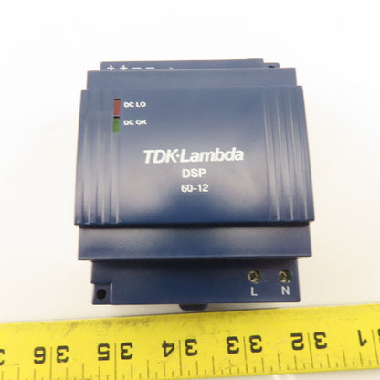 TDK Lambda DSP60-12 100-240VDC Input 12VDC Output Adjustable Power Supply