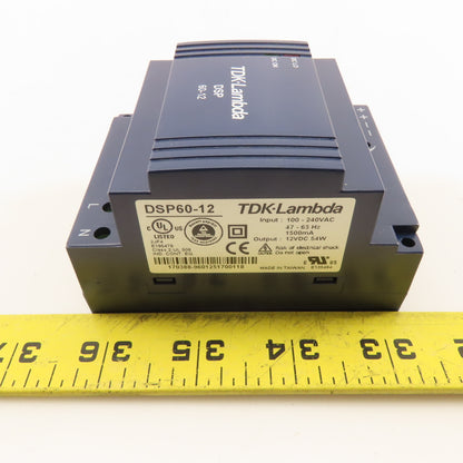 TDK Lambda DSP60-12 100-240VDC Input 12VDC Output Adjustable Power Supply