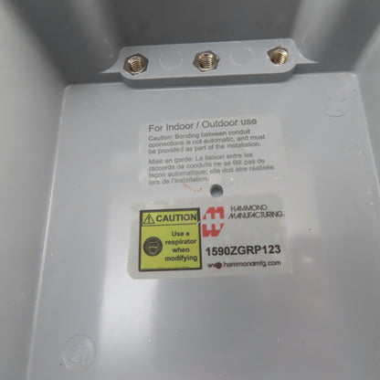 Hammond Mfg. 1590ZGRP123 4-1/2" x 8-5/8" x 3-1/2" T Electrical Enclosure