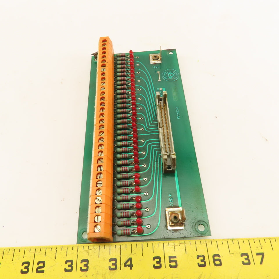 AB Bofors-UVA 75263M 32 Position Ribbon Cable Interface W/ Resistors Indicators