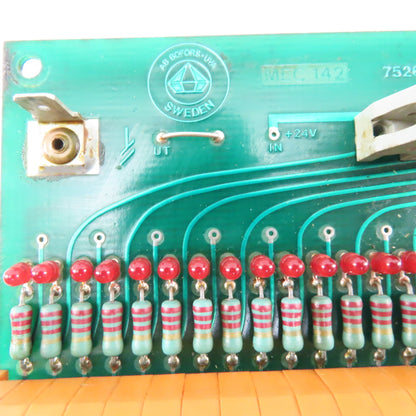 AB Bofors-UVA 75263M 32 Position Ribbon Cable Interface W/ Resistors Indicators
