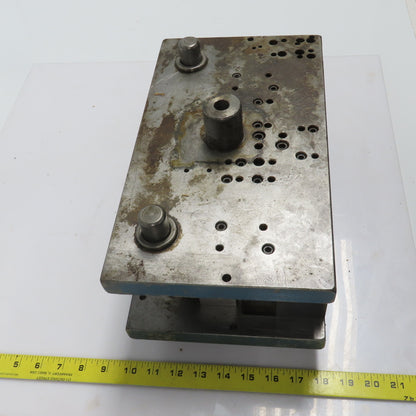 2 Post Punch Press Die Set/Shoe 7-7/8" FB x 14" W 5-5/8" Throat