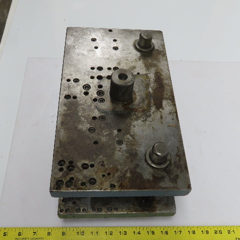 2 Post Punch Press Die Set/Shoe 7-7/8" FB x 14" W 5-5/8" Throat