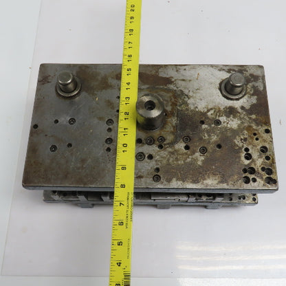 2 Post Punch Press Die Set/Shoe 7-7/8" FB x 14" W 5-5/8" Throat