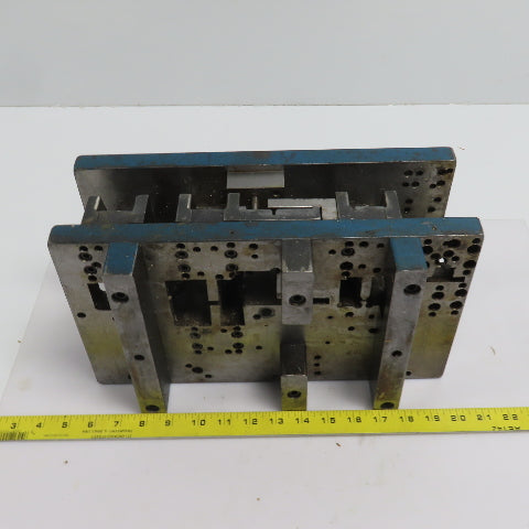 2 Post Punch Press Die Set/Shoe 7-7/8" FB x 14" W 5-5/8" Throat