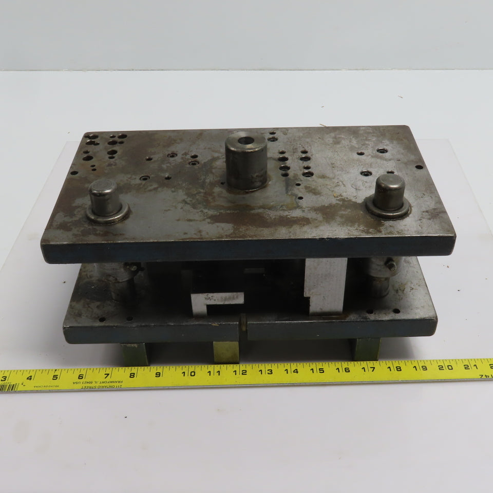 2 Post Punch Press Die Set/Shoe 7-7/8" FB x 14" W 5-5/8" Throat