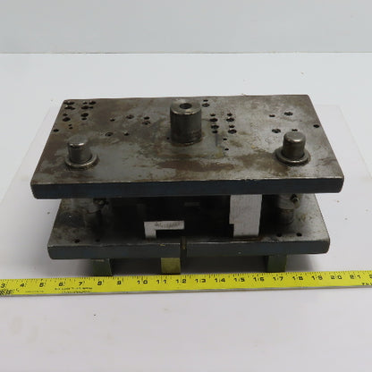 2 Post Punch Press Die Set/Shoe 7-7/8" FB x 14" W 5-5/8" Throat