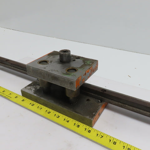 2 Post Punch Press Die Set/Shoe 4" FB x 8" W 2-1/2" Throat