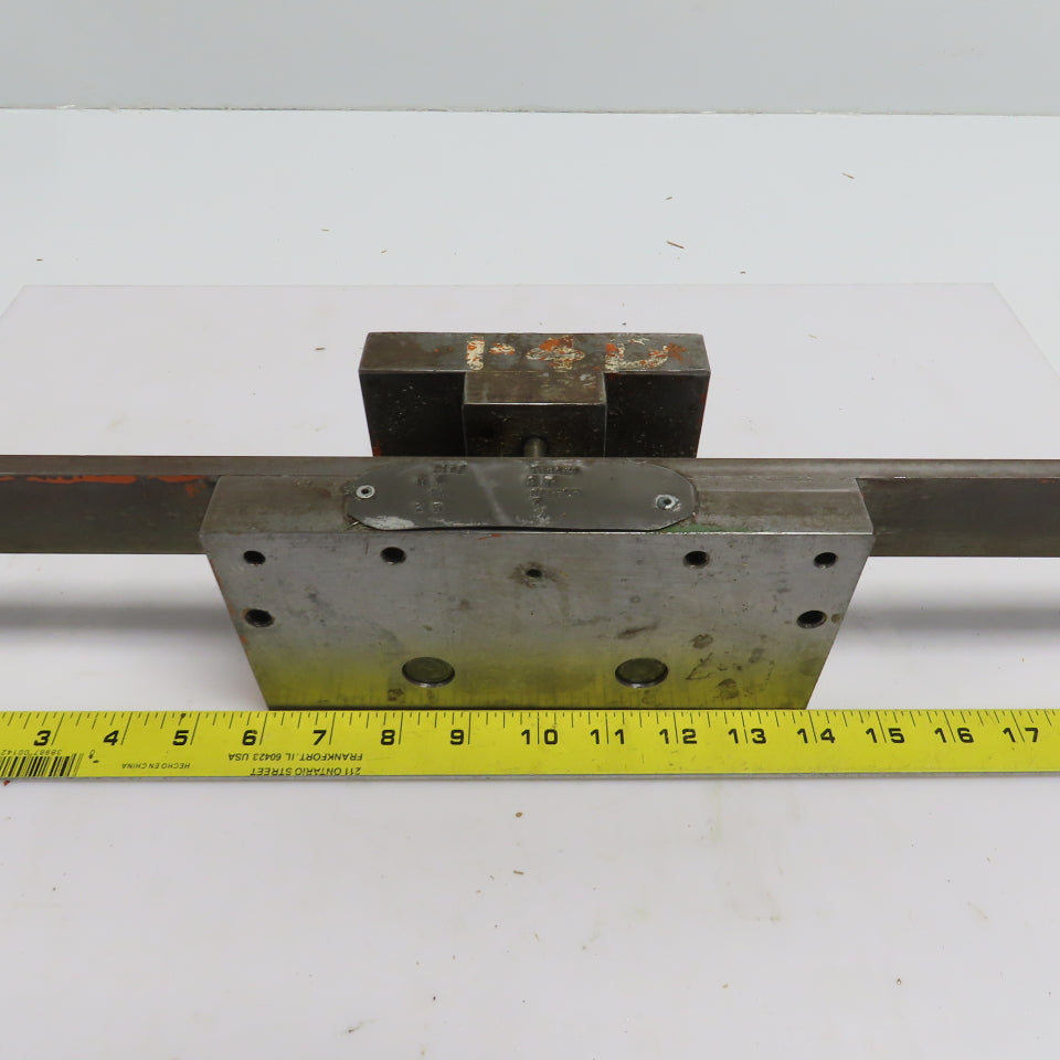 2 Post Punch Press Die Set/Shoe 4" FB x 8" W 2-1/2" Throat