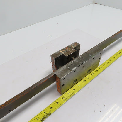 2 Post Punch Press Die Set/Shoe 4" FB x 8" W 2-1/2" Throat