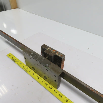 2 Post Punch Press Die Set/Shoe 4" FB x 8" W 2-1/2" Throat