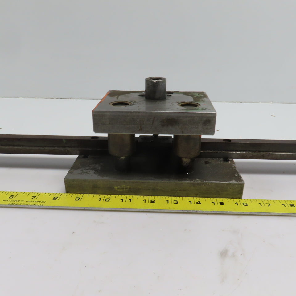 2 Post Punch Press Die Set/Shoe 4" FB x 8" W 2-1/2" Throat