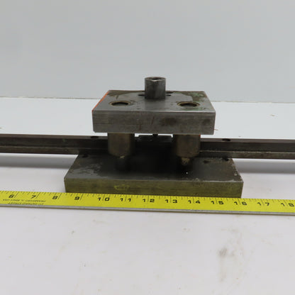 2 Post Punch Press Die Set/Shoe 4" FB x 8" W 2-1/2" Throat