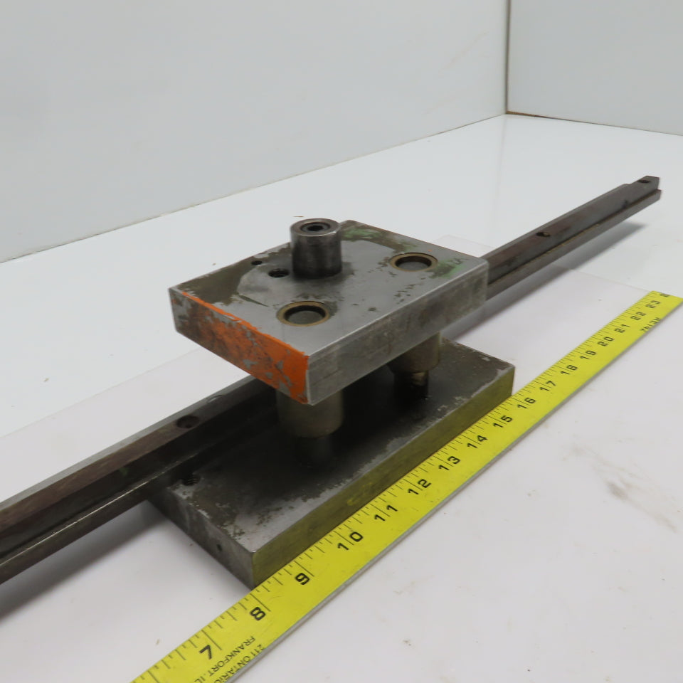 2 Post Punch Press Die Set/Shoe 4" FB x 8" W 2-1/2" Throat