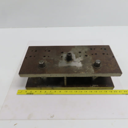 2 Post Punch Press Die Set/Shoe 8" FB x 18" W 5-3/4" Throat