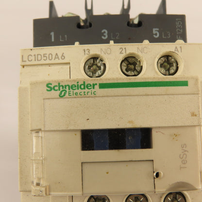 Schneider LC1D50A6 600V 40Hp 3Ph Contactor 120 Coil
