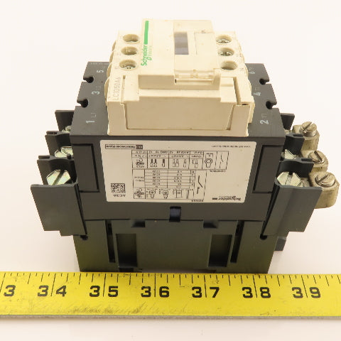 Schneider LC1D50A6 600V 40Hp 3Ph Contactor 120 Coil