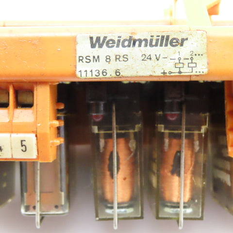 Weidmuller RSM8RS 24V 8 Position Relay Module