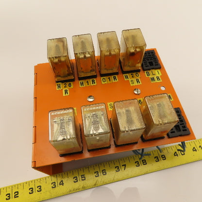 Schrack RA400024 Relay Board From Uvamatic 10MD Cell 115V 24V Coil