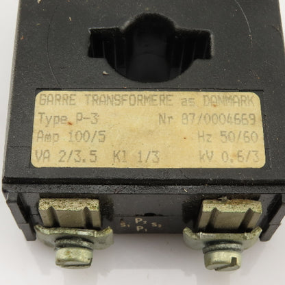 Garre Transformere 87/0004669 Type P-3 2/3.5VA 0.6/3 kV Current Transformer