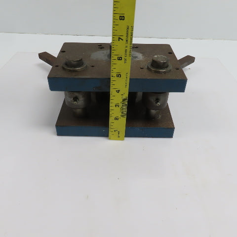 2 Post Punch Press Die Set/Shoe 5-1/2" FB x 8" W 3-1/2" Throat