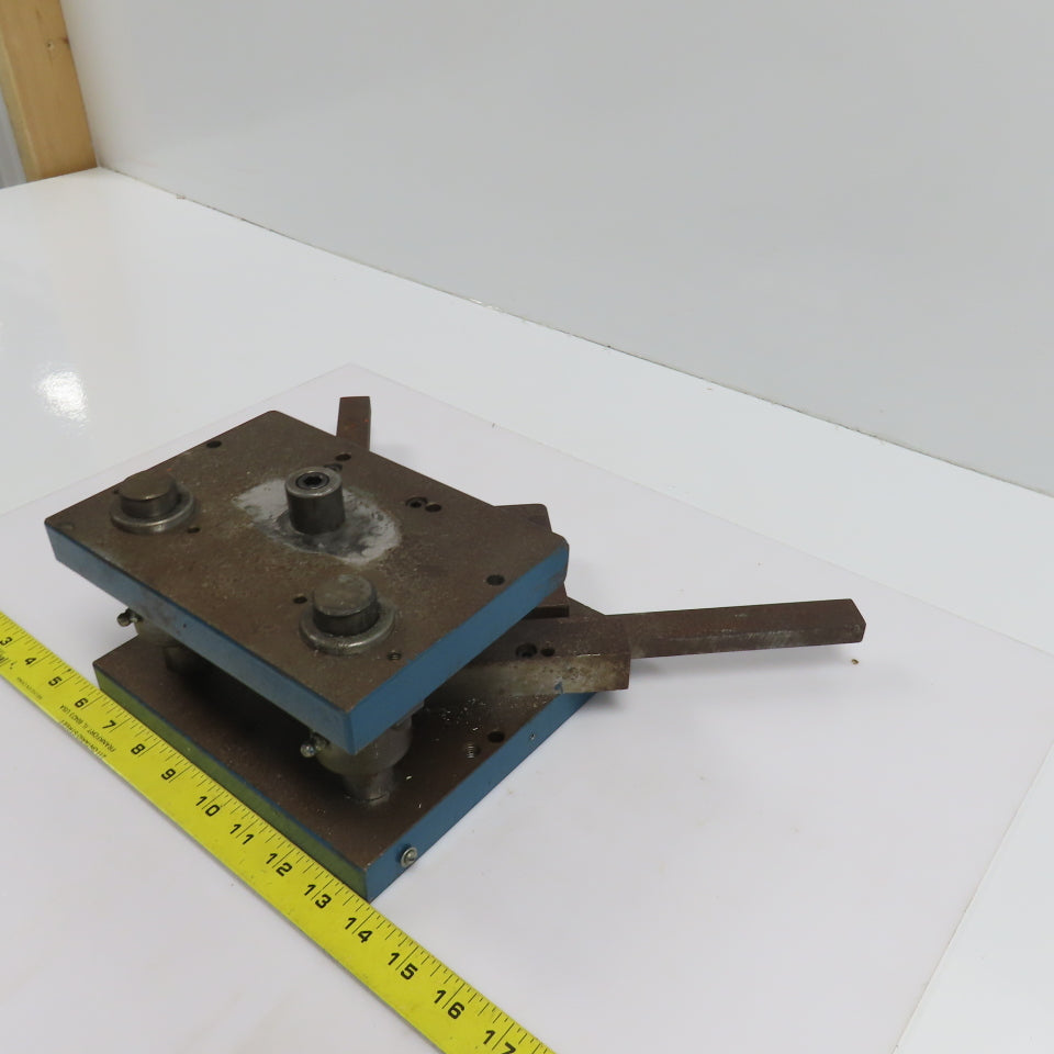 2 Post Punch Press Die Set/Shoe 5-1/2" FB x 8" W 3-1/2" Throat