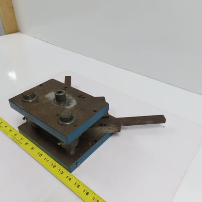 2 Post Punch Press Die Set/Shoe 5-1/2" FB x 8" W 3-1/2" Throat