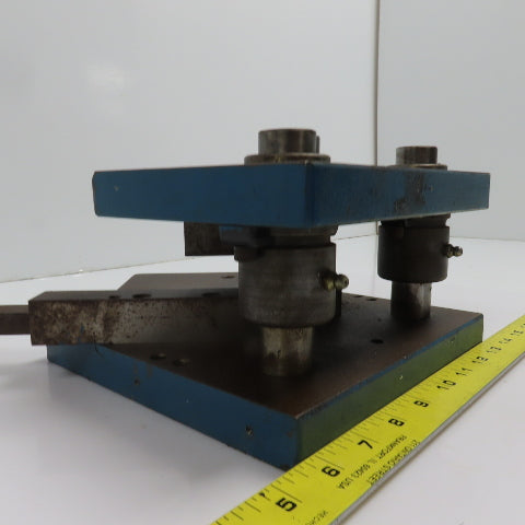 2 Post Punch Press Die Set/Shoe 5-1/2" FB x 8" W 3-1/2" Throat