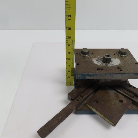 2 Post Punch Press Die Set/Shoe 5-1/2" FB x 8" W 3-1/2" Throat